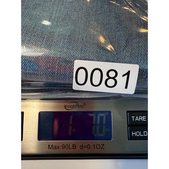 We The Free by Free People Flare Jeans Women’s 33 Blue Raw Hem Y2K 90s Style - Picture 9 of 9